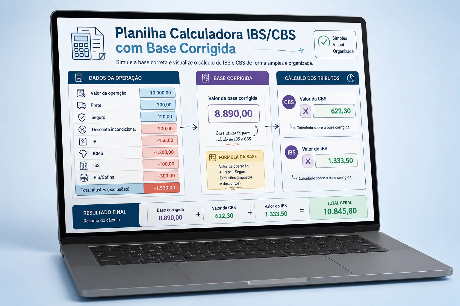 Planilha Calculadora de IBS e CBS