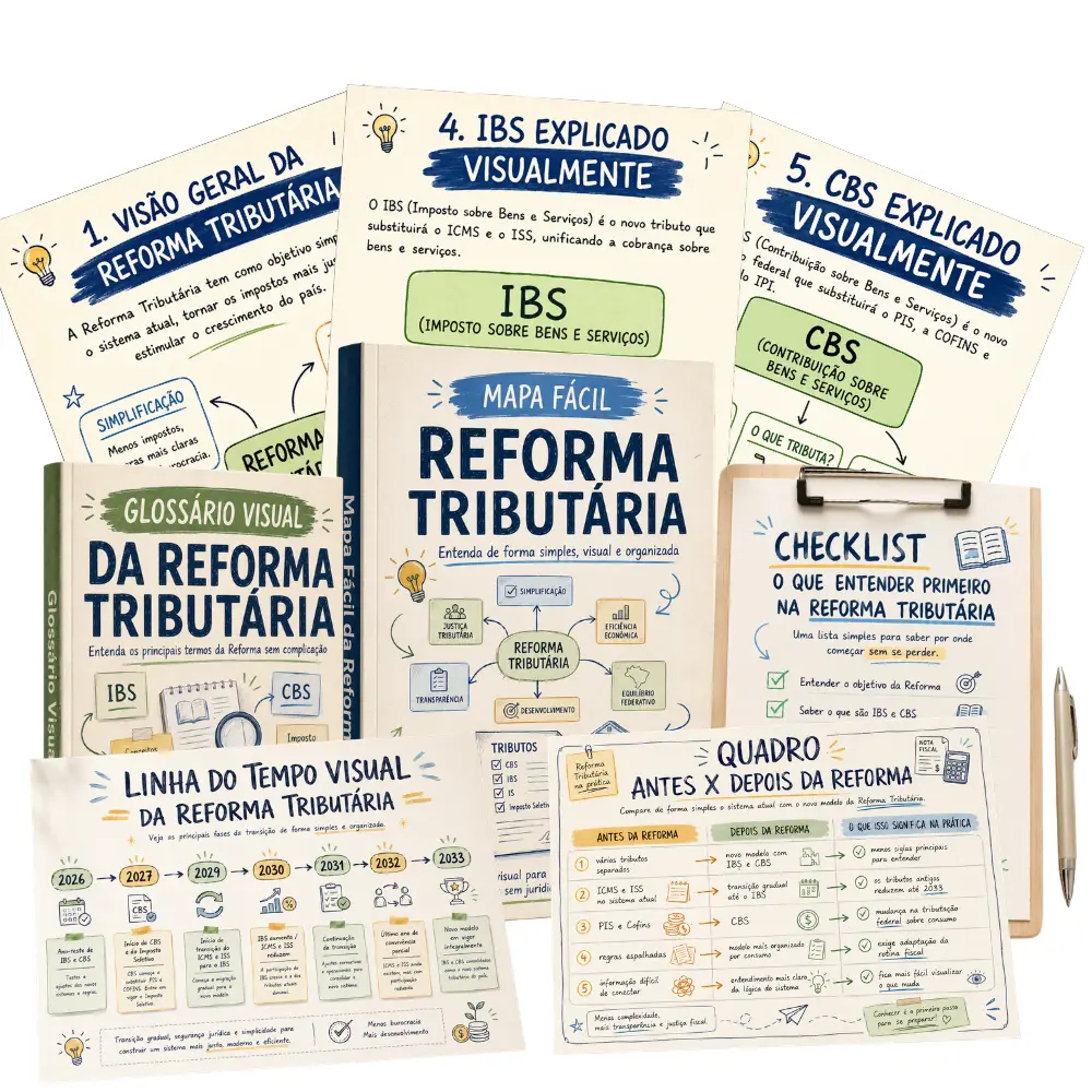 Reforma Tributária em Mapas — material visual
